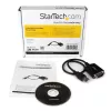 StarTech.com 1 ft USB-naar-RS232-serieel-DB9-adapterkabel met COM-behoud