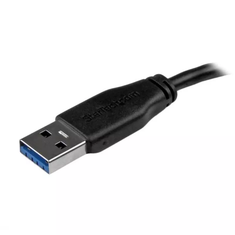 StarTech.com slanke Micro USB 3.0-kabel - M/M - 2m (6ft), 2 m, USB A, Micro-USB B, USB 3.2 Gen 1 (3.1 Gen 1), male/male, zwart