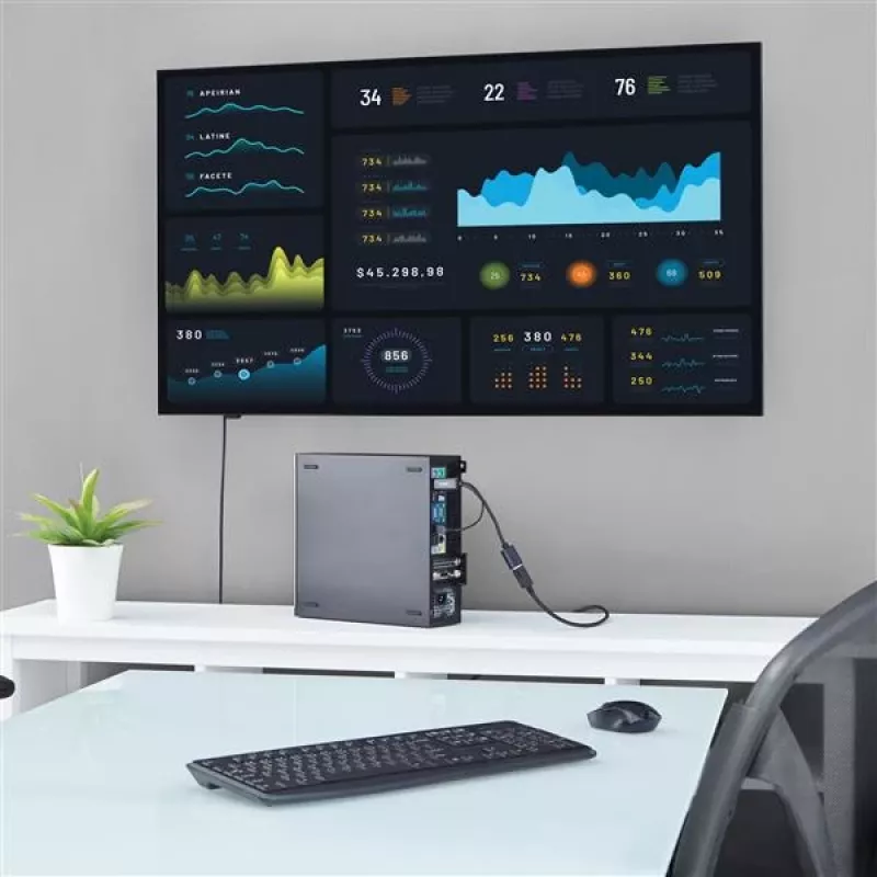 StarTech.com HDMI naar DisplayPort-adapter - 4K 30Hz, 3840 x 2160 pixels, 1080p, 720p, 120 Hz, zwart, MegaChips - STDP2600, actieve videoconverter
