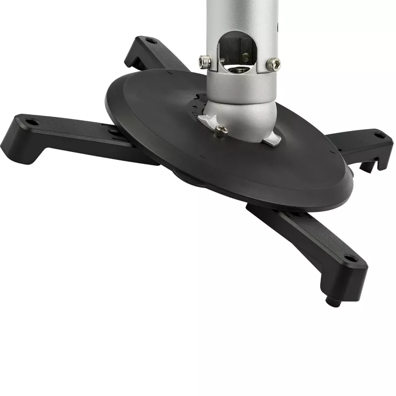 StarTech.com universele plafondsteun voor projectoren – heavy-duty, in hoogte verstelbare/uitschuifbare mastmontage 12,7–57,77 cm vanaf het plafond – 15 kg – kantelen/draaien – hangende projectorsteun met montageplaat
