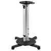 StarTech.com universele plafondsteun voor projectoren – heavy-duty, in hoogte verstelbare/uitschuifbare mastmontage 12,7–57,77 cm vanaf het plafond – 15 kg – kantelen/draaien – hangende projectorsteun met montageplaat
