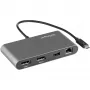 StarTech.com dual-monitor Thunderbolt Mini Dock, 4K 60Hz DisplayPort, driverloze hub voor Windows & Mac, Gigabit Ethernet, 1x USB-A (USB 5Gbps), 11in (28cm) kabel