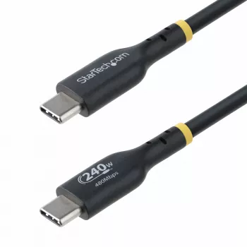 StarTech.com 3m USB-C-oplaadkabel, USB-IF-gecertificeerde USB-C-kabel, 240W PD EPR, USB 2.0 Type-C laptop-oplaadkabel, USB-C-datakabel, TPE-mantel, M/M