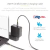 StarTech.com 3m USB-C-oplaadkabel, USB-IF-gecertificeerde USB-C-kabel, 240W PD EPR, USB 2.0 Type-C laptop-oplaadkabel, USB-C-datakabel, TPE-mantel, M/M