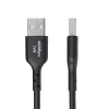 StarTech.com 3m USB-A naar USB-C-oplaadkabel, laden & synchroniseren, 3A, USB 2.0, TPE-mantel – zwarte USB-oplaadkabel