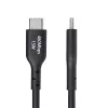 StarTech.com 3m USB-A naar USB-C-oplaadkabel, laden & synchroniseren, 3A, USB 2.0, TPE-mantel – zwarte USB-oplaadkabel