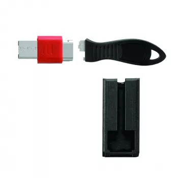 Kensington USB-poortslot met beveiligingswachter, zwart, 1 stuk, Taiwan, 60 g