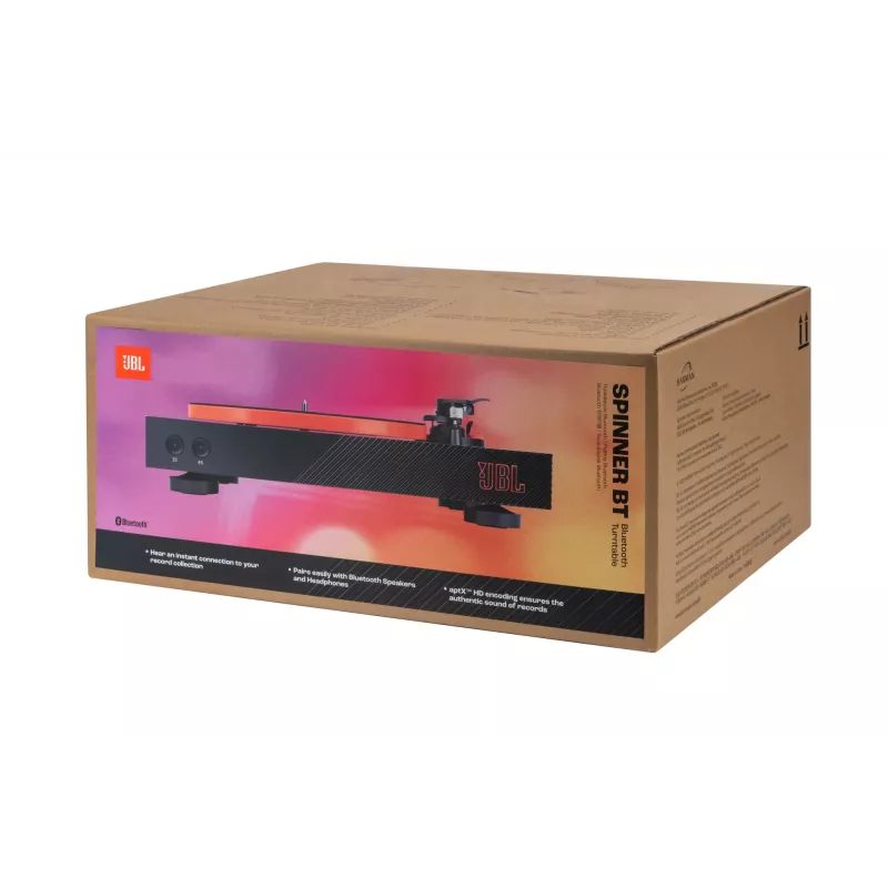 JBL Spinner BT riemaangedreven platenspeler zwart, oranje
