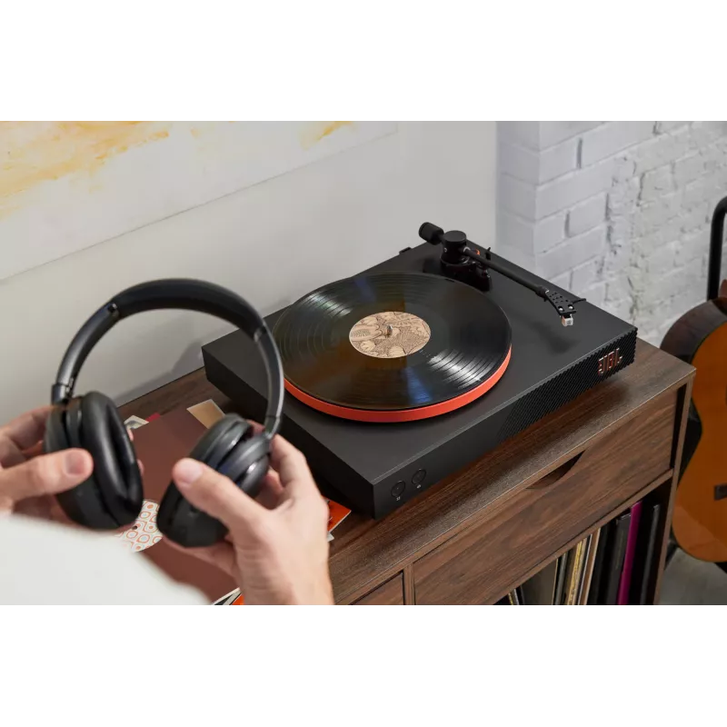 JBL Spinner BT riemaangedreven platenspeler zwart, oranje
