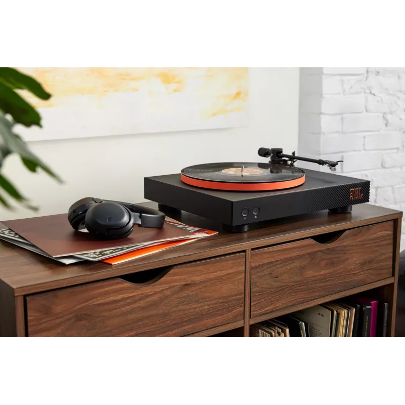 JBL Spinner BT riemaangedreven platenspeler zwart, oranje