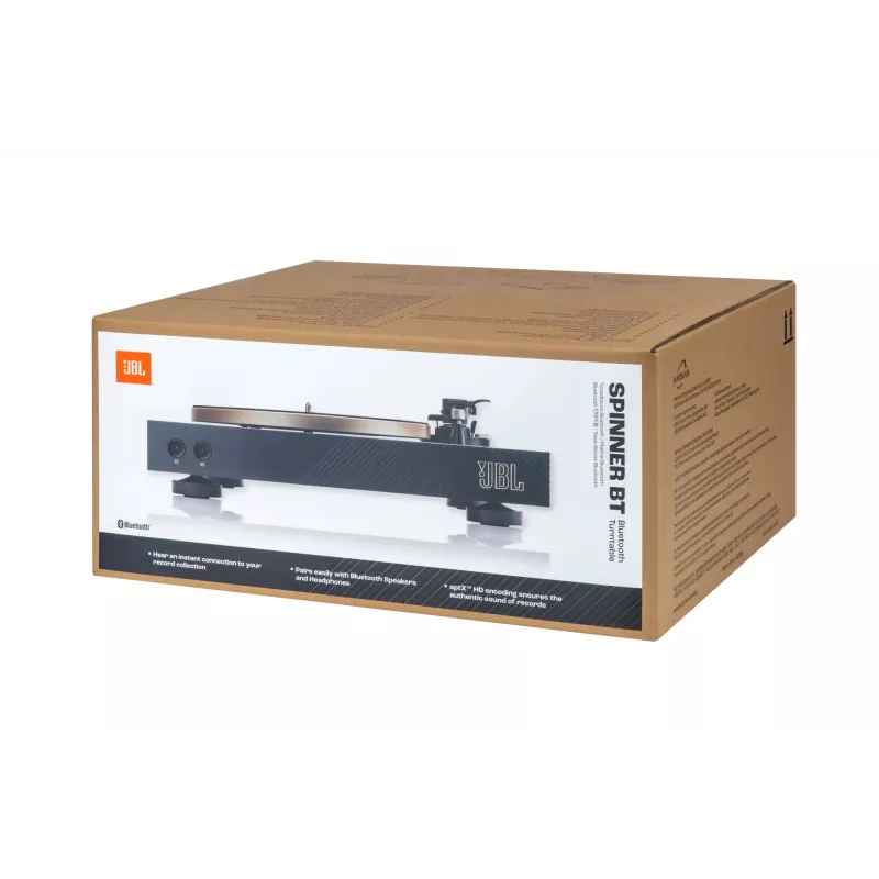 JBL Spinner BT riemaangedreven platenspeler zwart, goud