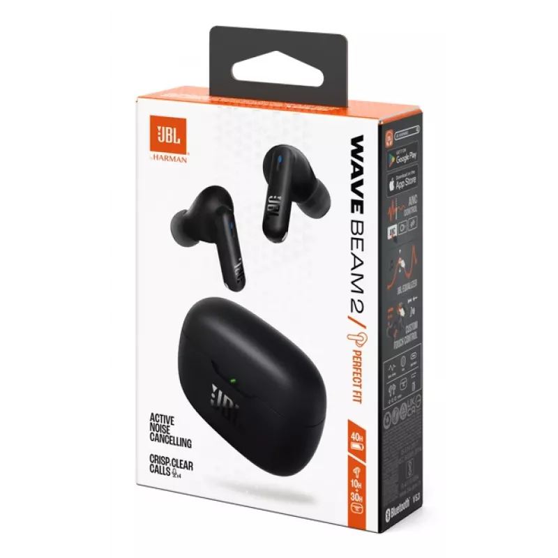 JBL Wave Beam 2 Headset Draadloos In-ear Bellen/Muziek Bluetooth Zwart