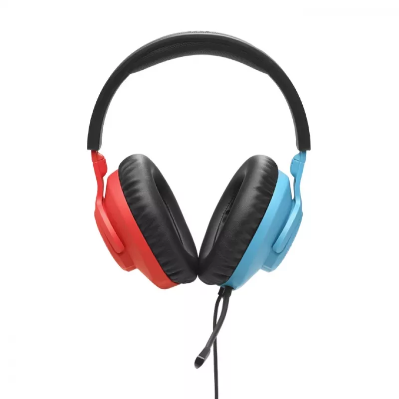 JBL Quantum 100N Headset Bedraad Hoofdband Gaming Blauw, Rood