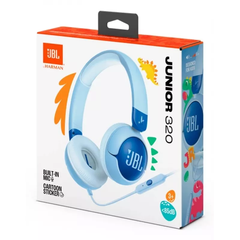JBL Junior 320 Headset Bedraad Hoofdband Bellen/Muziek Blauw