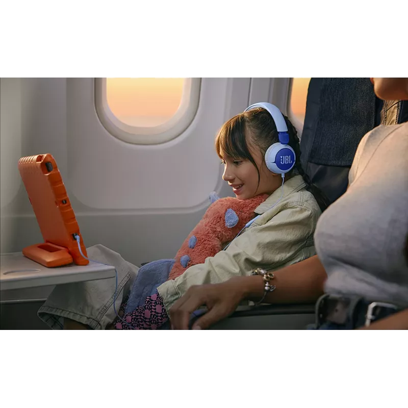 JBL Junior 320 Headset Bedraad Hoofdband Bellen/Muziek Blauw