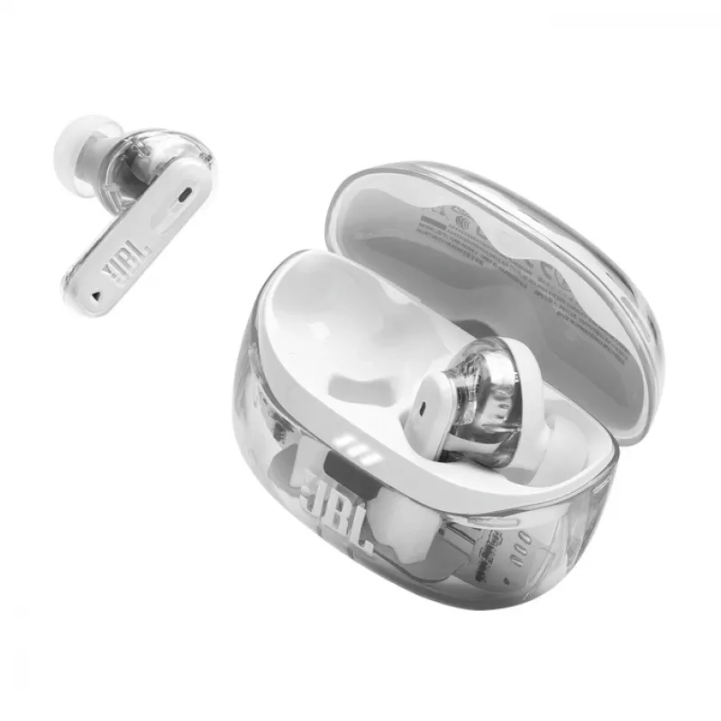JBL Tune Beam 2 Ghost Edition Headset Draadloos In-ear Muziek/Dagelijks gebruik Bluetooth Wit