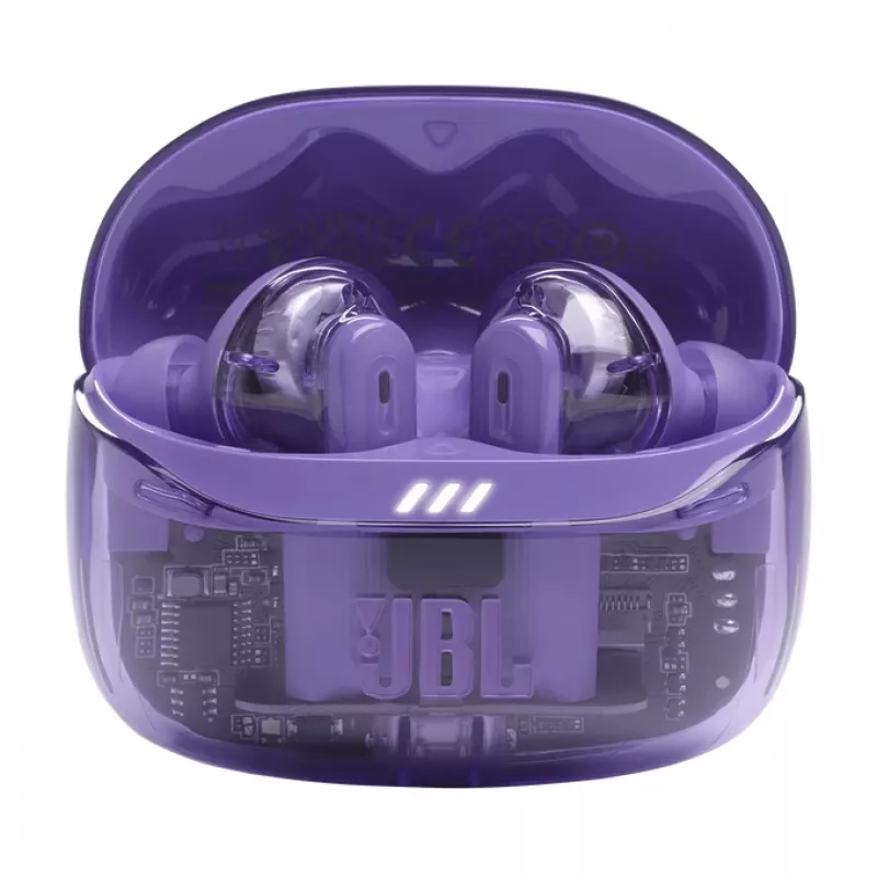 JBL Tune Beam 2 Ghost Edition Headset Draadloos In-ear Muziek/Dagelijks gebruik Bluetooth Paars