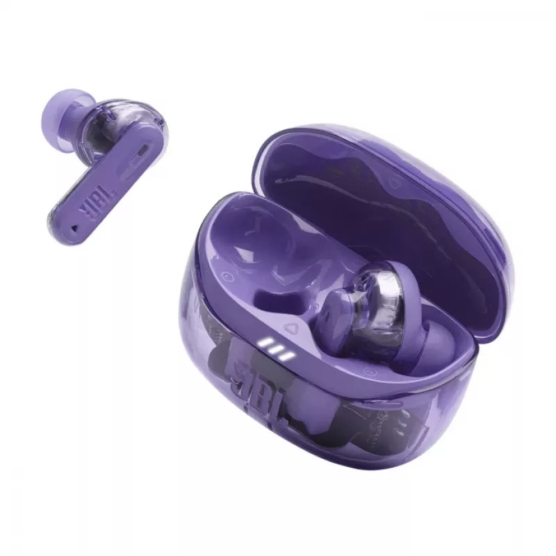JBL Tune Beam 2 Ghost Edition Headset Draadloos In-ear Muziek/Dagelijks gebruik Bluetooth Paars