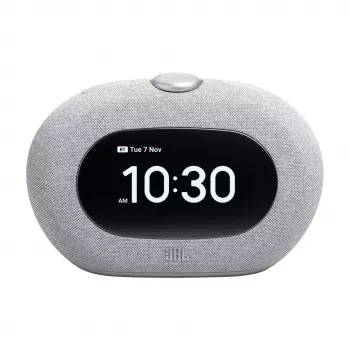 Klokradio JBL Horizon-3 — DAB/DAB+/FM, 5 W RMS, LCD-display, 65–20000 Hz, draaiknop voor volume, Grijs