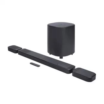 Soundbar JBL Bar 1000MK2 Zwart — 7.1.4 kanalen, 960 W totaalvermogen, Dolby Atmos/DTS:X, draadloos + bedraad
