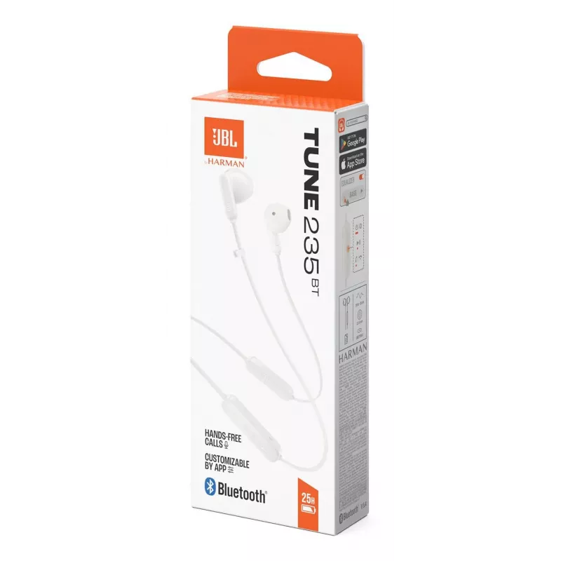 JBL Tune 235BT Headset Draadloos In-ear Bellen/Muziek Bluetooth Wit