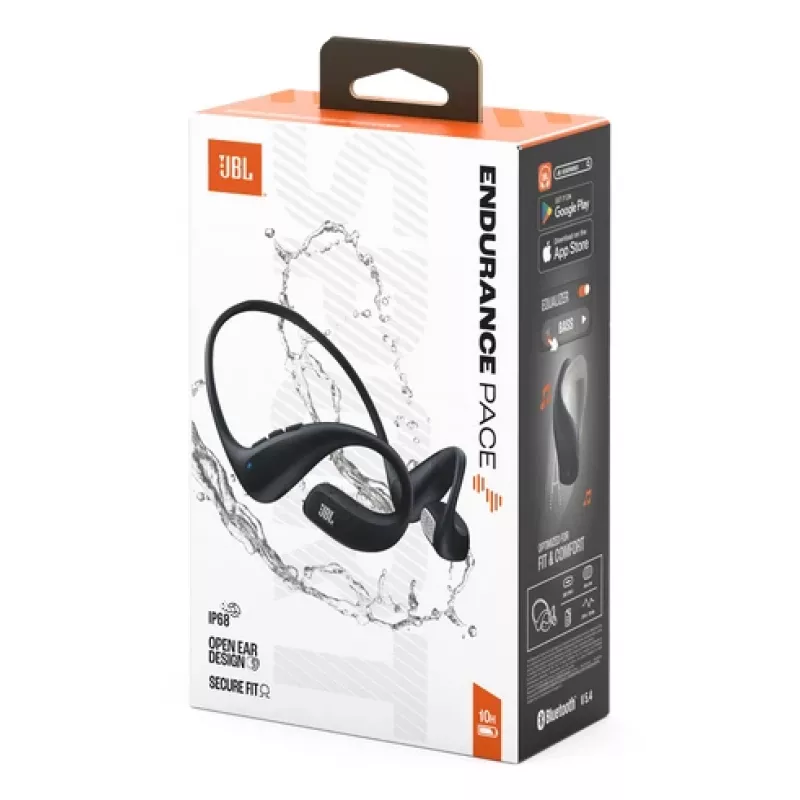 JBL Endurance Pace Headset Draadloos Open-ear Sport Bluetooth Zwart