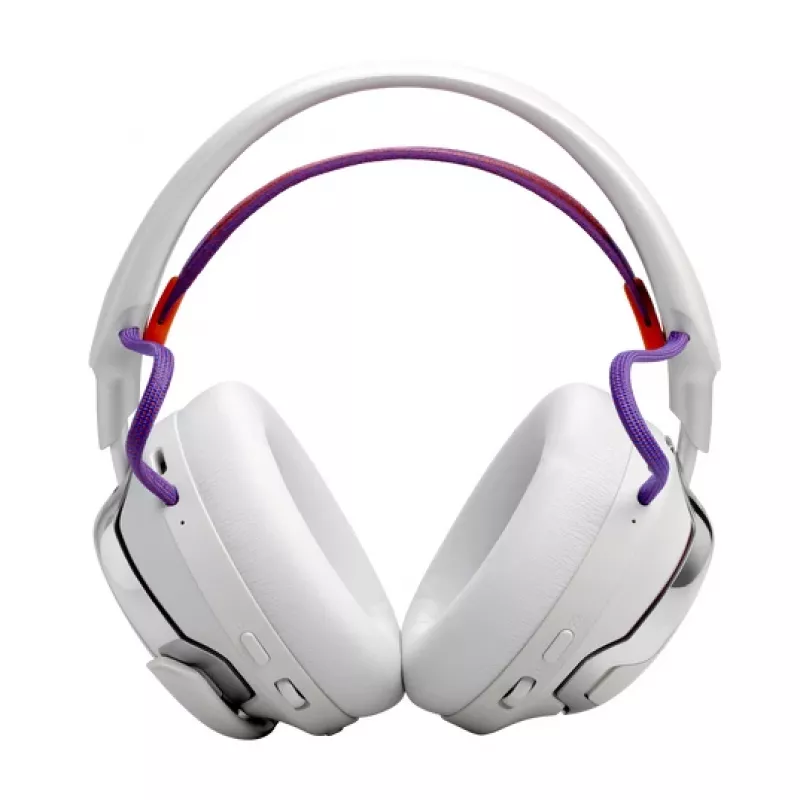 JBL Quantum 950 headset draadloos hoofdband gaming USB Type-C Bluetooth laadstation oranje, zilver, wit