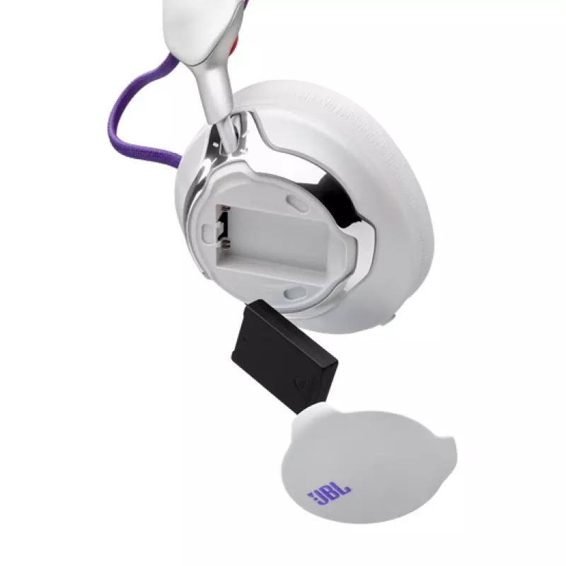 JBL Quantum 950 headset draadloos hoofdband gaming USB Type-C Bluetooth laadstation oranje, zilver, wit