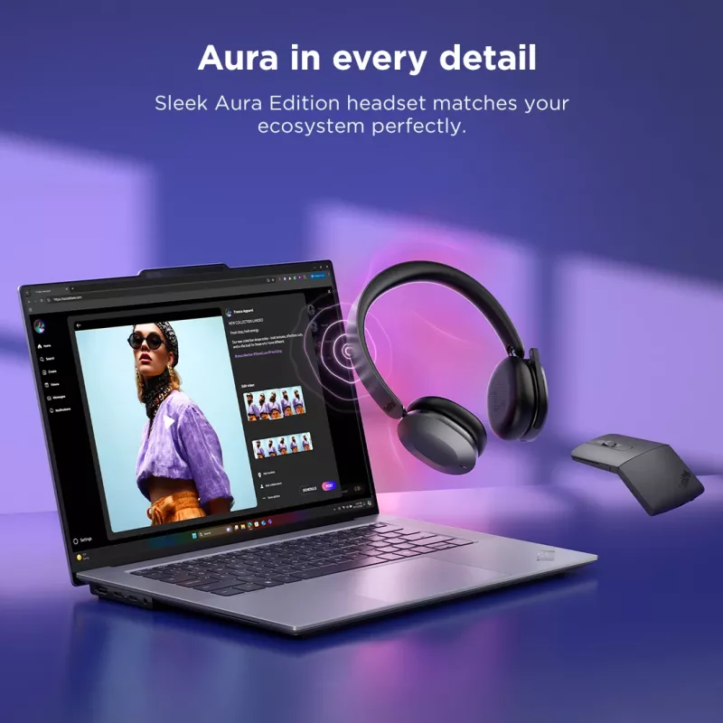 Lenovo 4XD1T60925 koptelefoon/headset draadloos hoofdband kantoor/callcenter USB Type-C Bluetooth grijs
