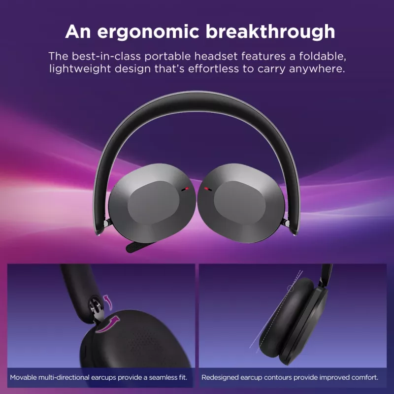 Lenovo 4XD1T60925 koptelefoon/headset draadloos hoofdband kantoor/callcenter USB Type-C Bluetooth grijs