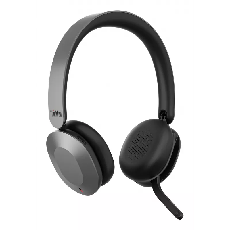 Lenovo 4XD1T60925 koptelefoon/headset draadloos hoofdband kantoor/callcenter USB Type-C Bluetooth grijs