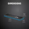 HP 975 dual-mode draadloos toetsenbord full-size draadloos RF Bluetooth zwart