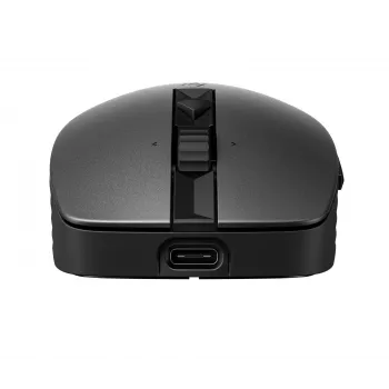 HP 715 oplaadbare multi-device muis, dubbelhandig, RF draadloos + Bluetooth, 3000 DPI, zwart