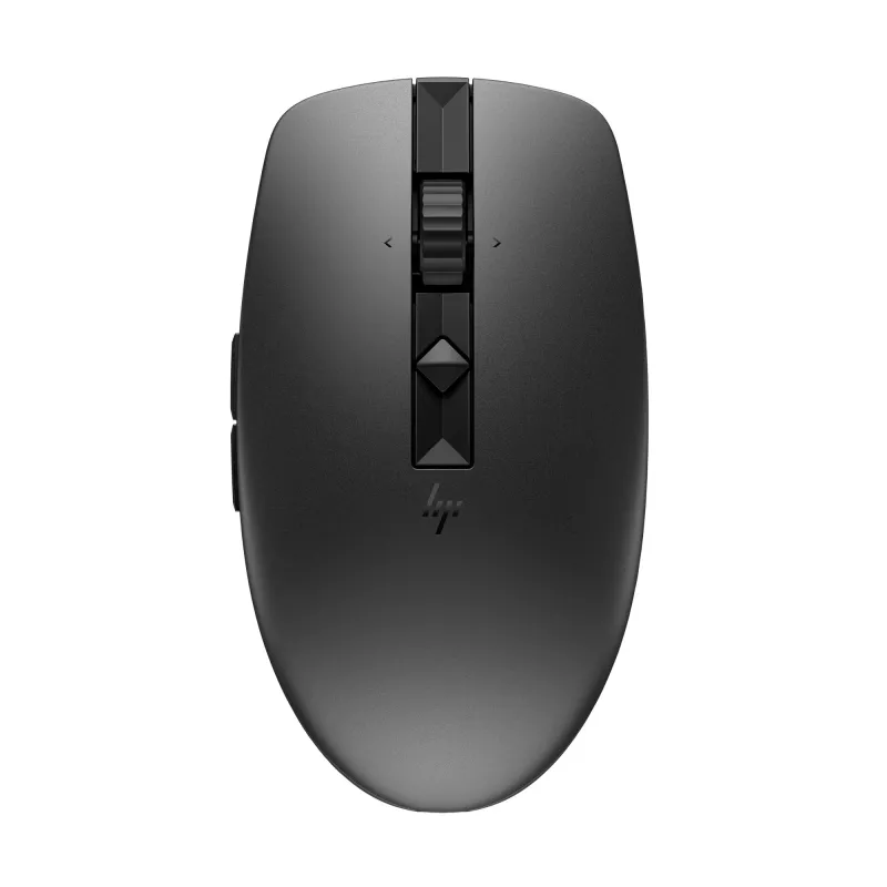 HP 715 oplaadbare multi-device muis, dubbelhandig, RF draadloos + Bluetooth, 3000 DPI, zwart