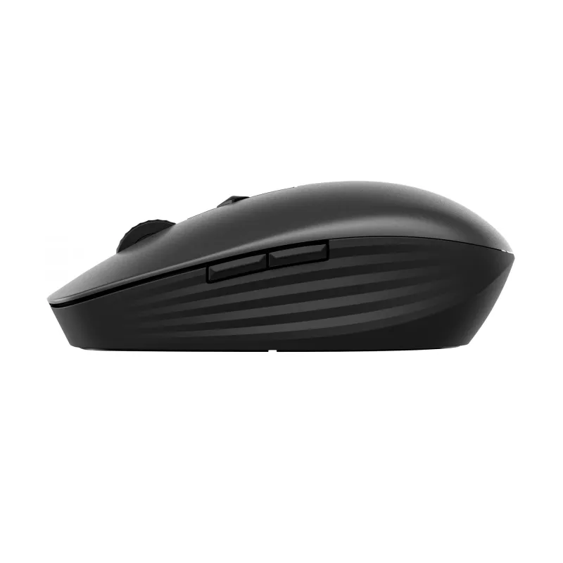 HP 715 oplaadbare multi-device muis, dubbelhandig, RF draadloos + Bluetooth, 3000 DPI, zwart