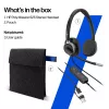 Bedrade stereo-headset HP POLY Mission 625 met USB (C01C6AA)