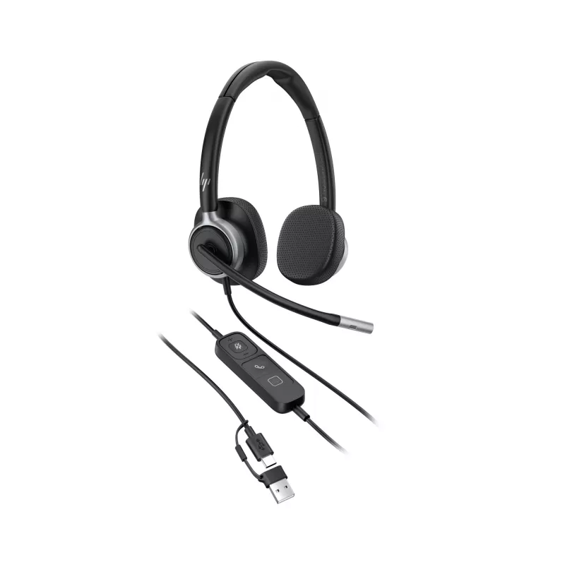 Bedrade stereo-headset HP POLY Mission 625 met USB (C01C6AA)