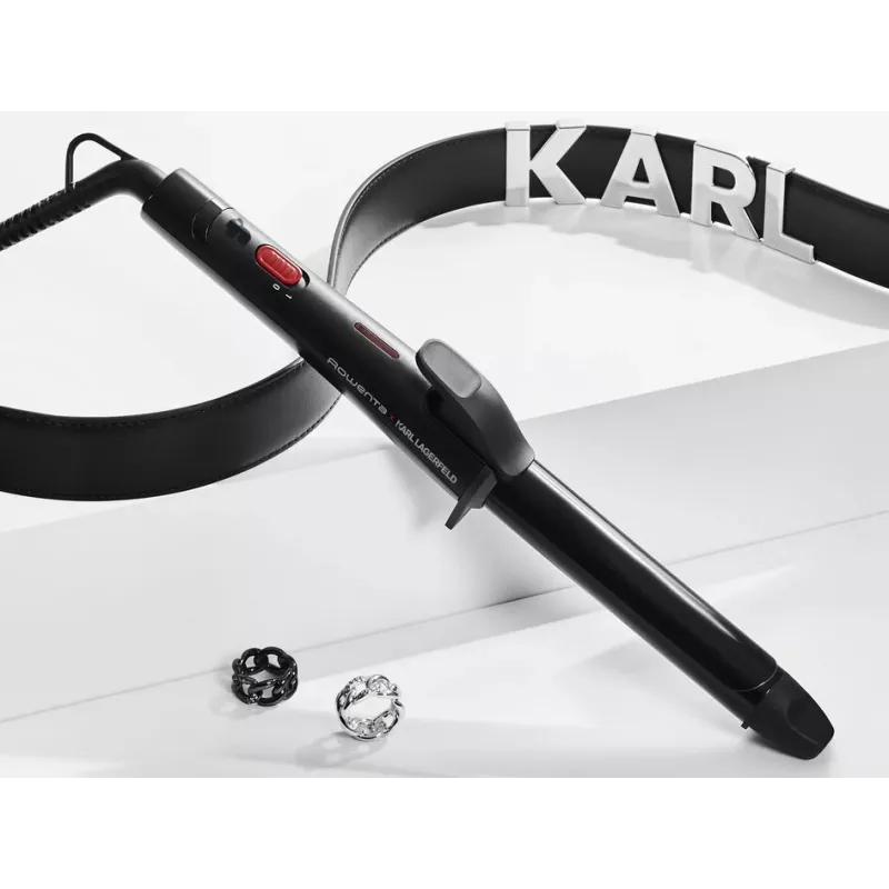 Rowenta X KARL LAGERFELD CF321L krultang warm zwart, rood 47 W 1,8 m