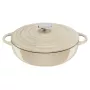 Tefal gietijzeren serveerpan LOV E25972, rond 3,8 L, 28 cm, beige
