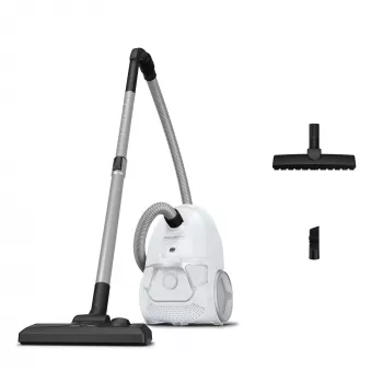Zakloze vloerstofzuiger ROWENTA Compact Power RO3957EA — 900 W, droogzuigen, 3 l combi-stofreservoir, hygiënefilter, wit