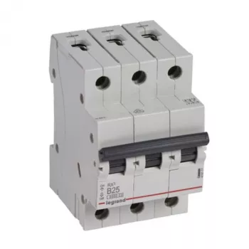 Installatieautomaat Legrand 419171 B25A 3P 6kA – 3-polig, B-karakteristiek, 25 A, 6 kA uitschakelvermogen