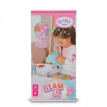 BABY born @ Glam Up Sparkle, babypop, vrouwelijk, vanaf 4 jaar, jongen/meisje, 430 mm, veelkleurig