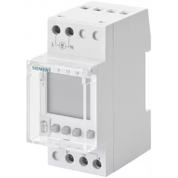 Siemens 7LF4521-0 digitale tijdschakelaar voor DIN-rail, 230 V AC, 16 A