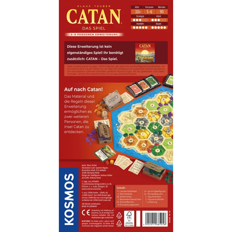 Kosmos CATAN 90 min. kaartspel strategie
