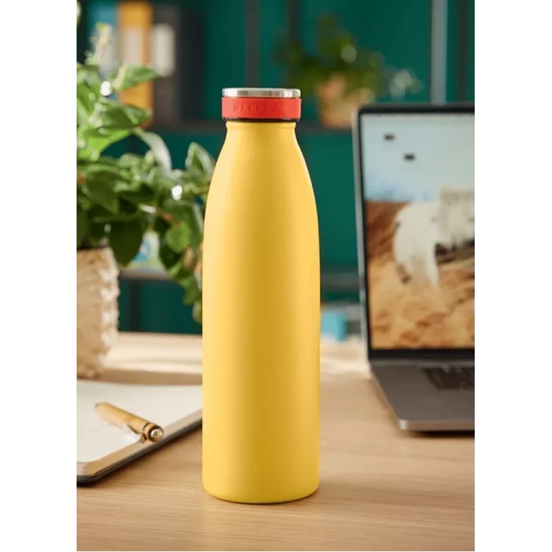 Leitz Cosy isoleerfles 500 ml, geel, roestvrij staal, 68 mm, 68 mm, 235 mm, 280 g