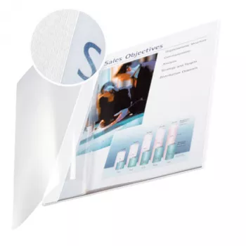 Leitz impressBIND omslag Soft 7,0 mm, A4, wit, 70 blad, 214 mm, 302 mm, 11 mm