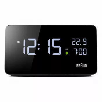 Braun BC20BEU wand-/tafelklok digitale klok rechthoekig zwart