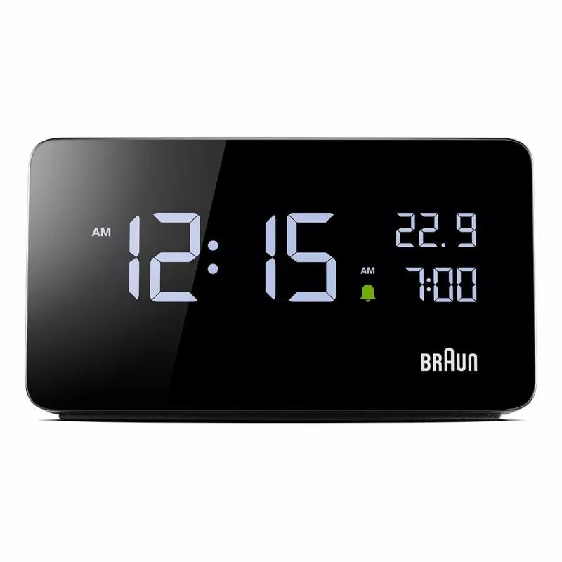 Braun BC20BEU wand-/tafelklok digitale klok rechthoekig zwart
