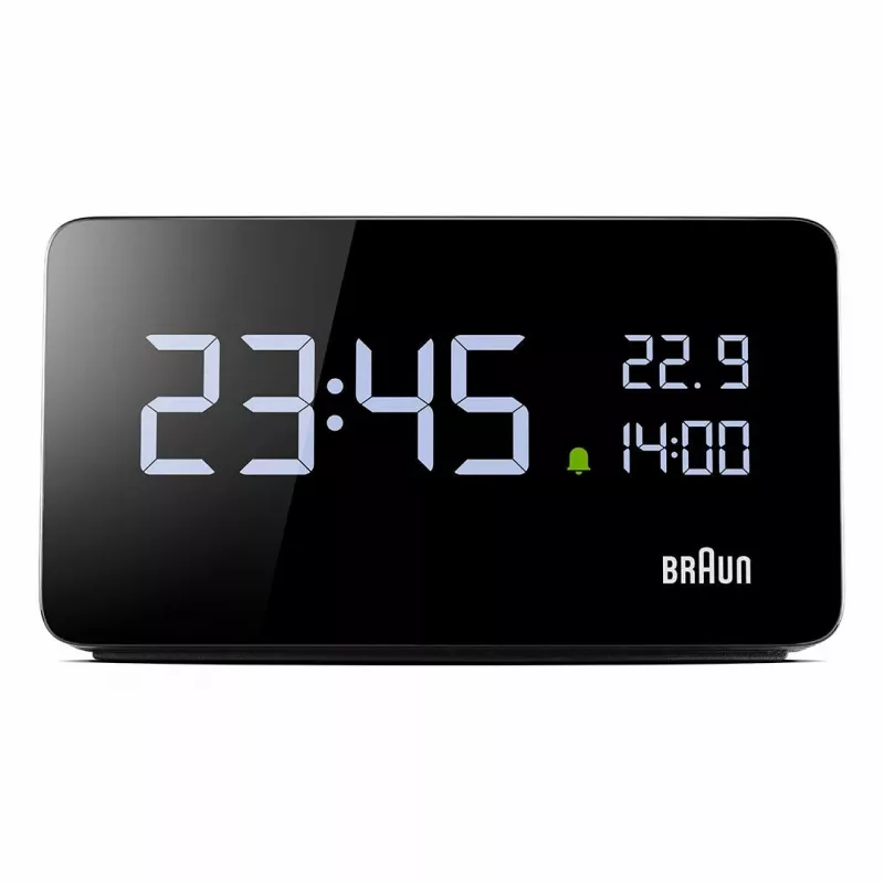 Braun BC20BEU wand-/tafelklok digitale klok rechthoekig zwart