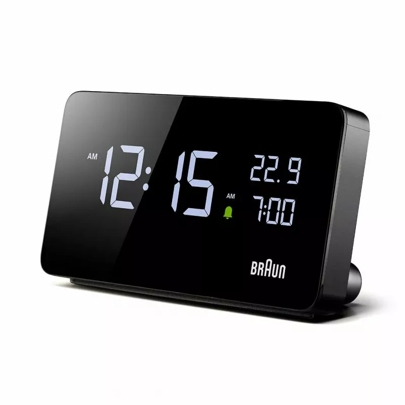 Braun BC20BEU wand-/tafelklok digitale klok rechthoekig zwart